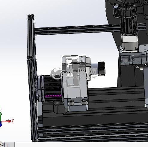 铣床设计模型图
